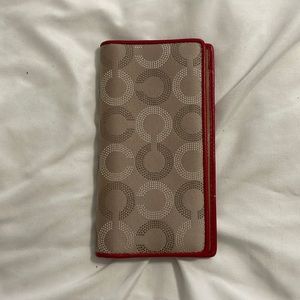 Coach Check Book Cover